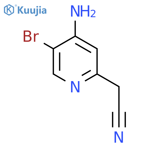 4-Amino-5-bromopyridine-2-acetonitrile structure