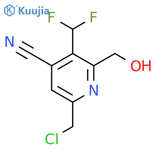 6-(Chloromethyl)-4-cyano-3-(difluoromethyl)pyridine-2-methanol structure