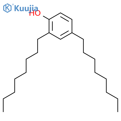 Phenol, 2,4-dioctyl- structure