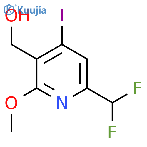 6-(Difluoromethyl)-4-iodo-2-methoxypyridine-3-methanol structure