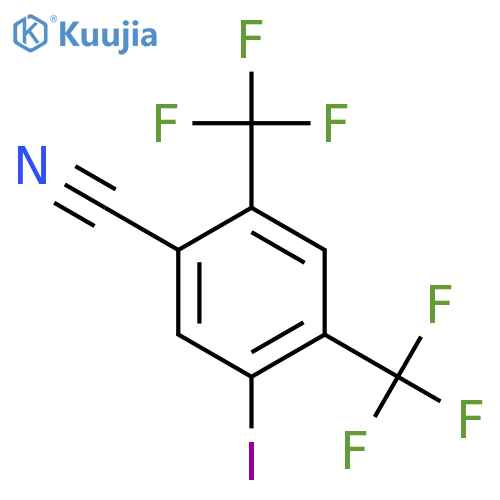 2,4-Bis(trifluoromethyl)-5-iodobenzonitrile structure