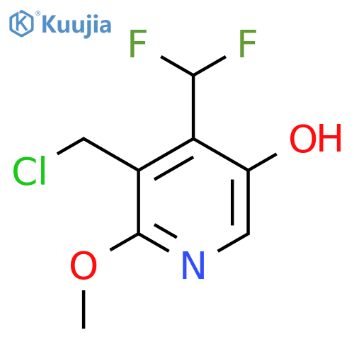 3-(Chloromethyl)-4-(difluoromethyl)-5-hydroxy-2-methoxypyridine structure