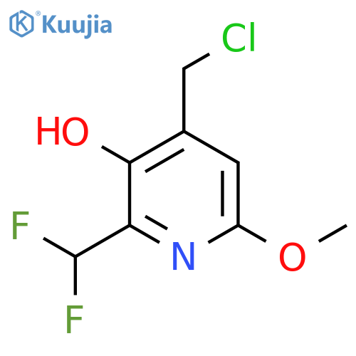 4-(Chloromethyl)-2-(difluoromethyl)-3-hydroxy-6-methoxypyridine structure