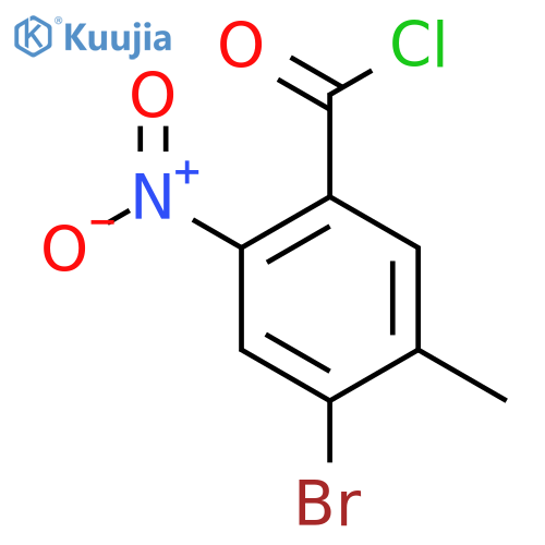 4-Bromo-5-methyl-2-nitrobenzoyl chloride structure