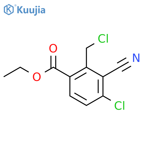 Ethyl 4-chloro-2-chloromethyl-3-cyanobenzoate structure