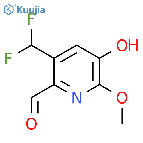 3-(Difluoromethyl)-5-hydroxy-6-methoxypyridine-2-carboxaldehyde structure
