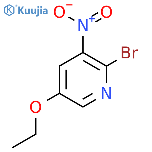 2-Bromo-5-ethoxy-3-nitropyridine structure