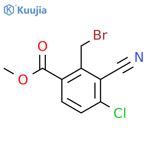 Methyl 2-bromomethyl-4-chloro-3-cyanobenzoate structure