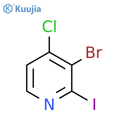 3-Bromo-4-chloro-2-iodopyridine structure