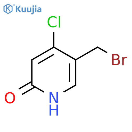 5-Bromomethyl-4-chloro-2-hydroxypyridine structure