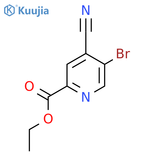 Ethyl 5-bromo-4-cyanopicolinate structure