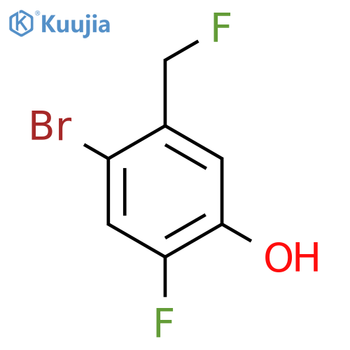 4-Bromo-2-fluoro-5-(fluoromethyl)phenol structure