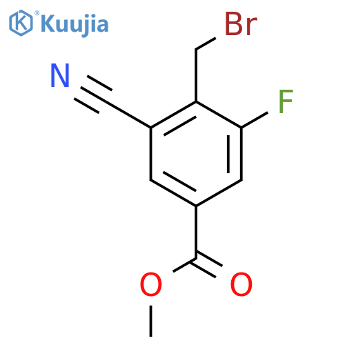 Methyl 4-bromomethyl-3-cyano-5-fluorobenzoate structure