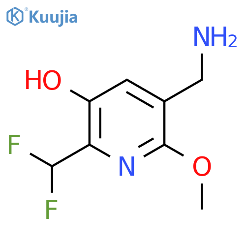 5-(Aminomethyl)-2-(difluoromethyl)-3-hydroxy-6-methoxypyridine structure