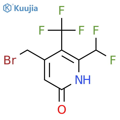 4-(Bromomethyl)-2-(difluoromethyl)-6-hydroxy-3-(trifluoromethyl)pyridine structure