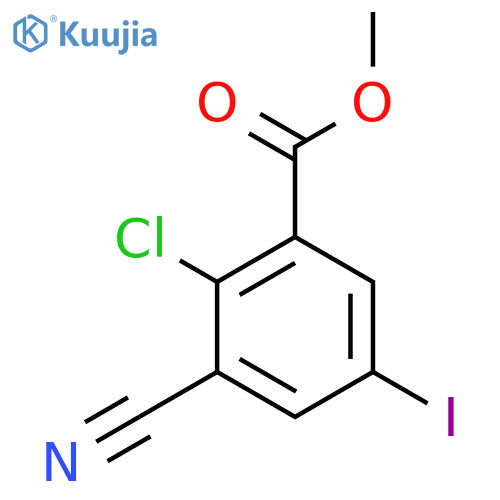 Methyl 2-chloro-3-cyano-5-iodobenzoate structure