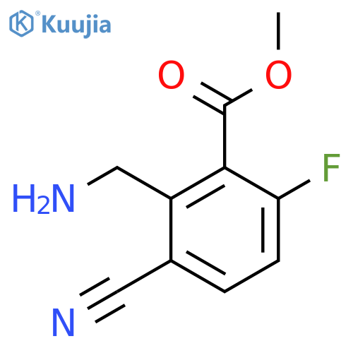 Methyl 2-aminomethyl-3-cyano-6-fluorobenzoate structure