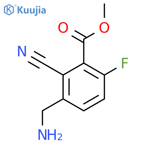 Methyl 3-aminomethyl-2-cyano-6-fluorobenzoate structure