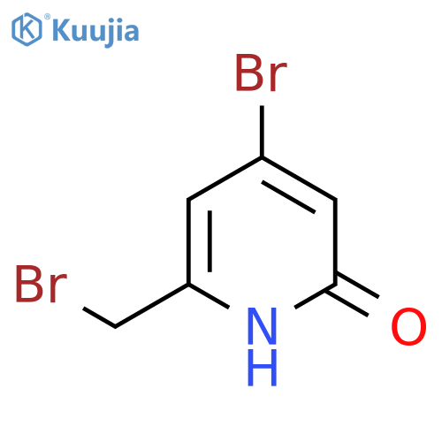4-Bromo-2-bromomethyl-6-hydroxypyridine structure