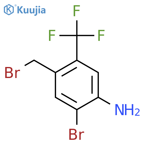 4-Amino-5-bromo-2-(trifluoromethyl)benzyl bromide structure