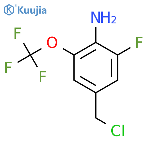 4-Amino-3-fluoro-5-(trifluoromethoxy)benzyl chloride structure
