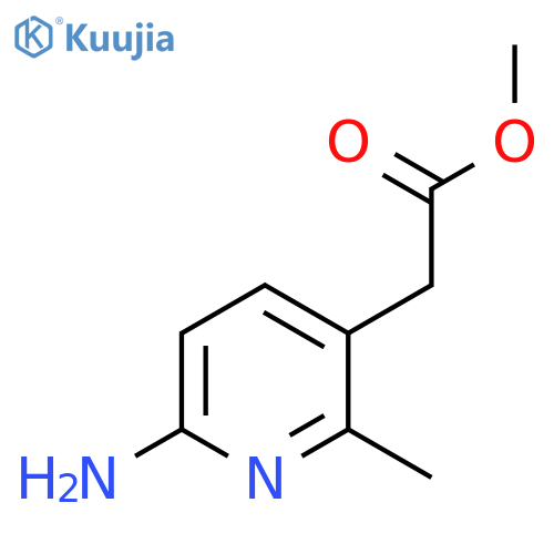 Methyl 6-amino-2-methylpyridine-3-acetate structure