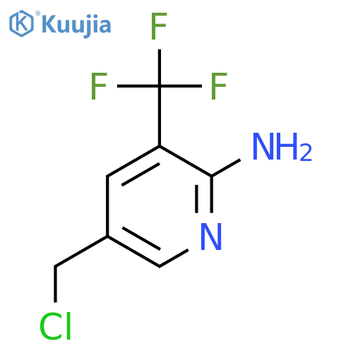 2-Amino-5-chloromethyl-3-(trifluoromethyl)pyridine structure
