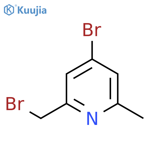 4-Bromo-2-bromomethyl-6-methylpyridine structure