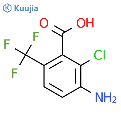 3-Amino-2-chloro-6-(trifluoromethyl)benzoic acid structure