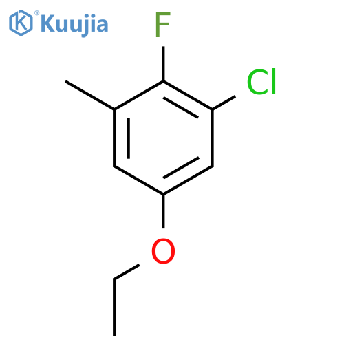 3-Chloro-5-ethoxy-2-fluorotoluene structure