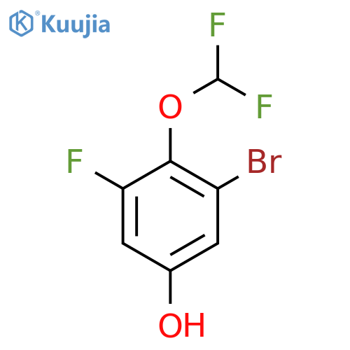 3-Bromo-4-difluoromethoxy-5-fluorophenol structure