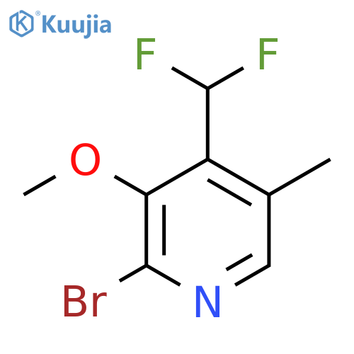 2-Bromo-4-(difluoromethyl)-3-methoxy-5-methylpyridine structure