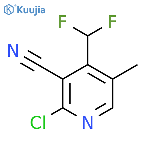 2-Chloro-3-cyano-4-(difluoromethyl)-5-methylpyridine structure
