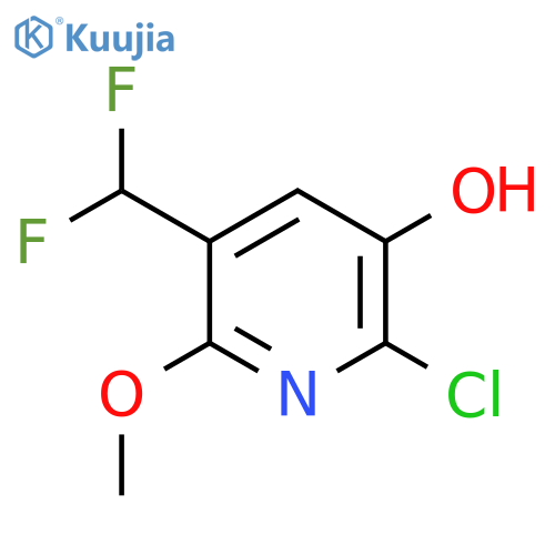 2-Chloro-5-(difluoromethyl)-3-hydroxy-6-methoxypyridine structure