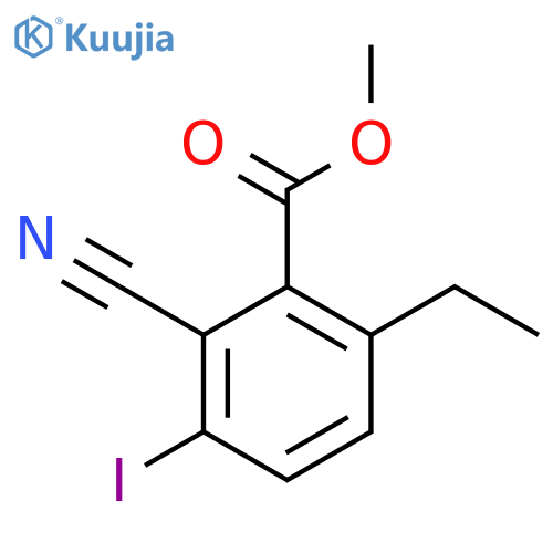 Methyl 2-cyano-6-ethyl-3-iodobenzoate structure