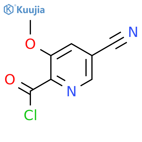 5-Cyano-3-methoxypicolinoyl chloride structure