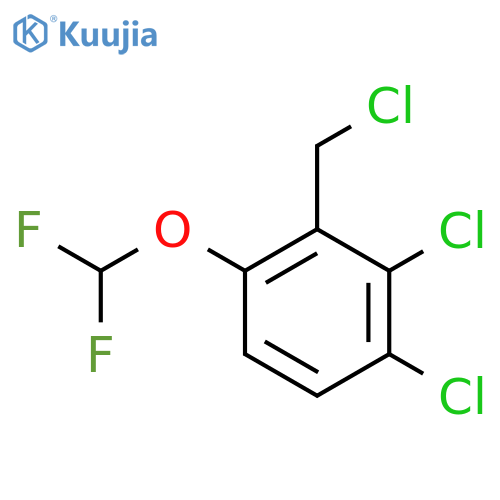 2,3-Dichloro-6-(difluoromethoxy)benzyl chloride structure
