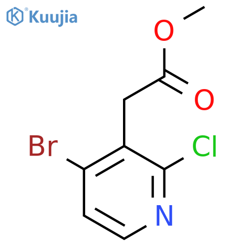 Methyl 4-bromo-2-chloropyridine-3-acetate structure