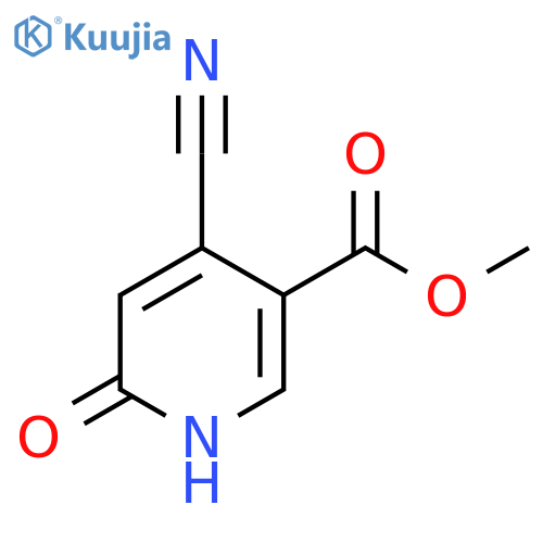 Methyl 4-cyano-6-hydroxynicotinate structure