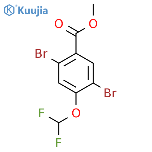 Methyl 2,5-dibromo-4-(difluoromethoxy)benzoate structure
