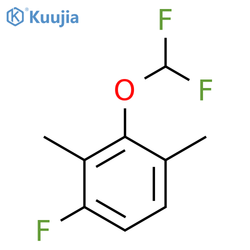1-Difluoromethoxy-2,6-dimethyl-3-fluorobenzene structure