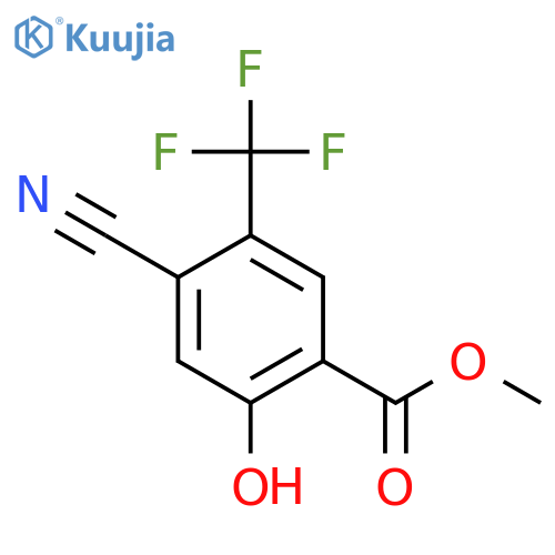 Methyl 4-cyano-2-hydroxy-5-(trifluoromethyl)benzoate structure