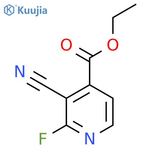 Ethyl 3-cyano-2-fluoroisonicotinate structure