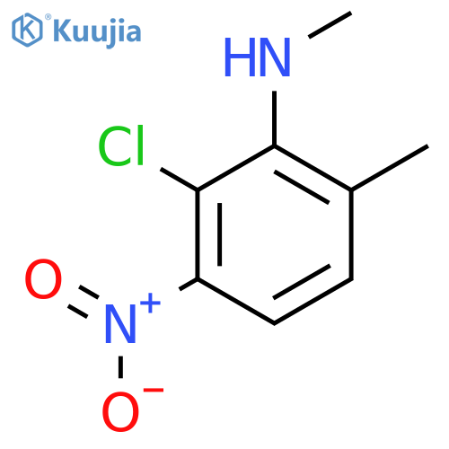 2-Chloro-N,6-dimethyl-3-nitroaniline structure