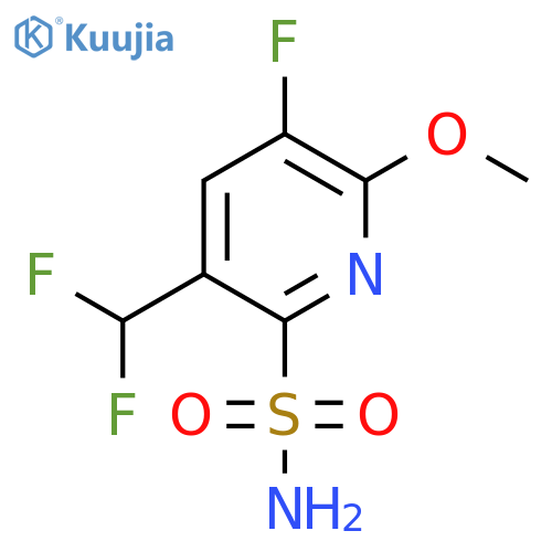 3-(Difluoromethyl)-5-fluoro-6-methoxypyridine-2-sulfonamide structure