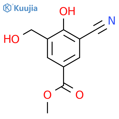Methyl 3-cyano-4-hydroxy-5-(hydroxymethyl)benzoate structure