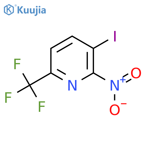 3-Iodo-2-nitro-6-(trifluoromethyl)pyridine structure