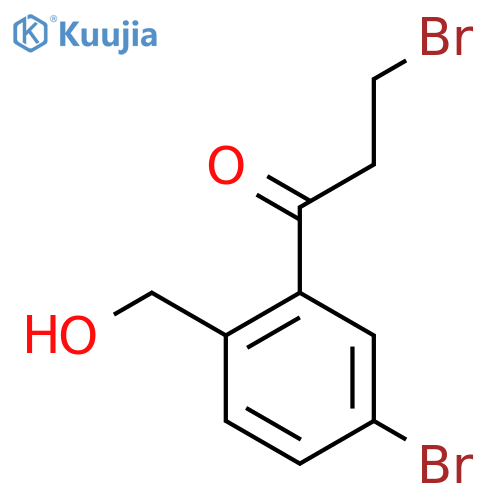 3-Bromo-1-(5-bromo-2-(hydroxymethyl)phenyl)propan-1-one structure