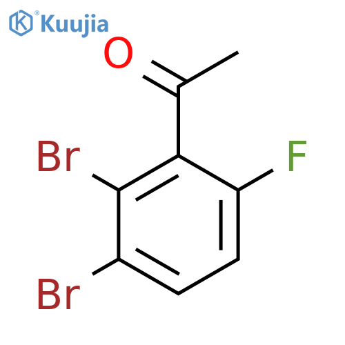 2',3'-Dibromo-6'-fluoroacetophenone structure