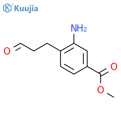 Methyl 3-amino-4-(3-oxopropyl)benzoate structure